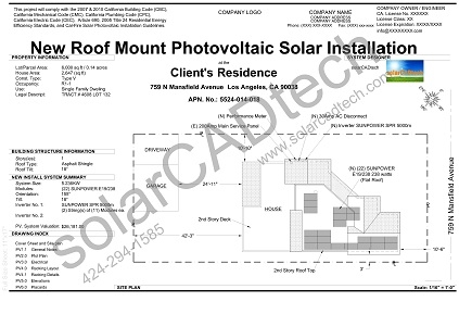 Solar Design / Site Tech