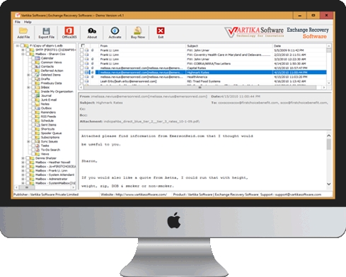 Vartika Exchange Recovery Software